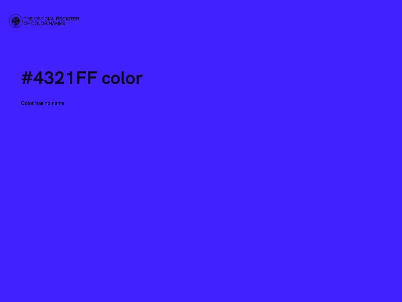 #4321FF color image