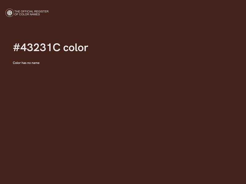 #43231C color image