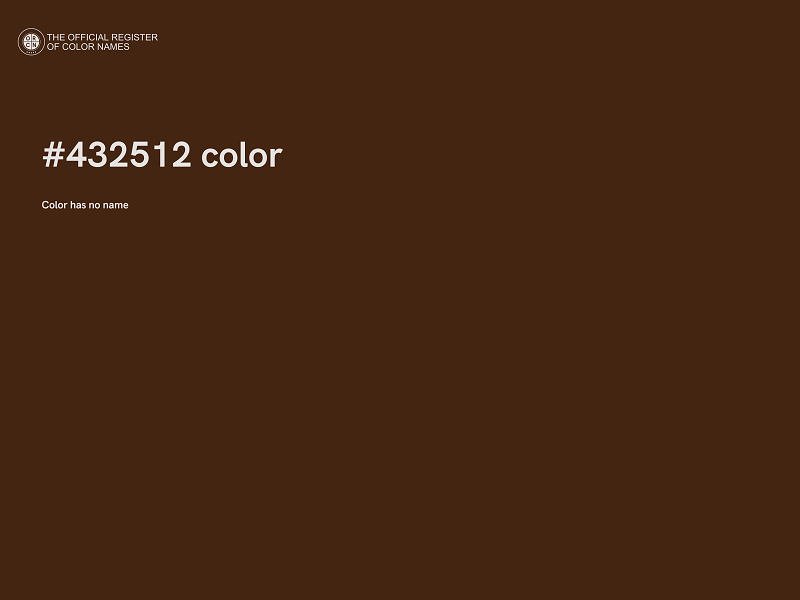 #432512 color image