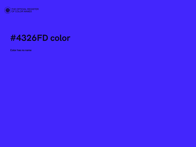 #4326FD color image