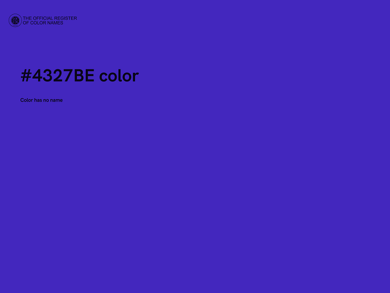 #4327BE color image