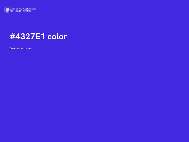 #4327E1 color image