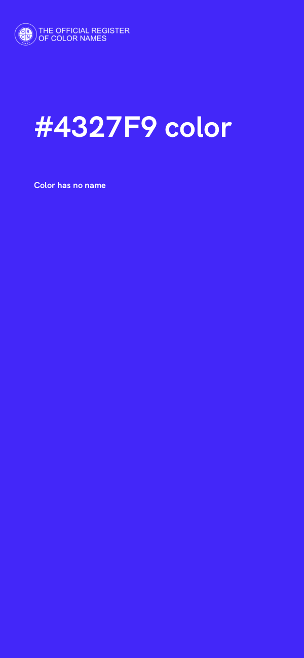 #4327F9 color image