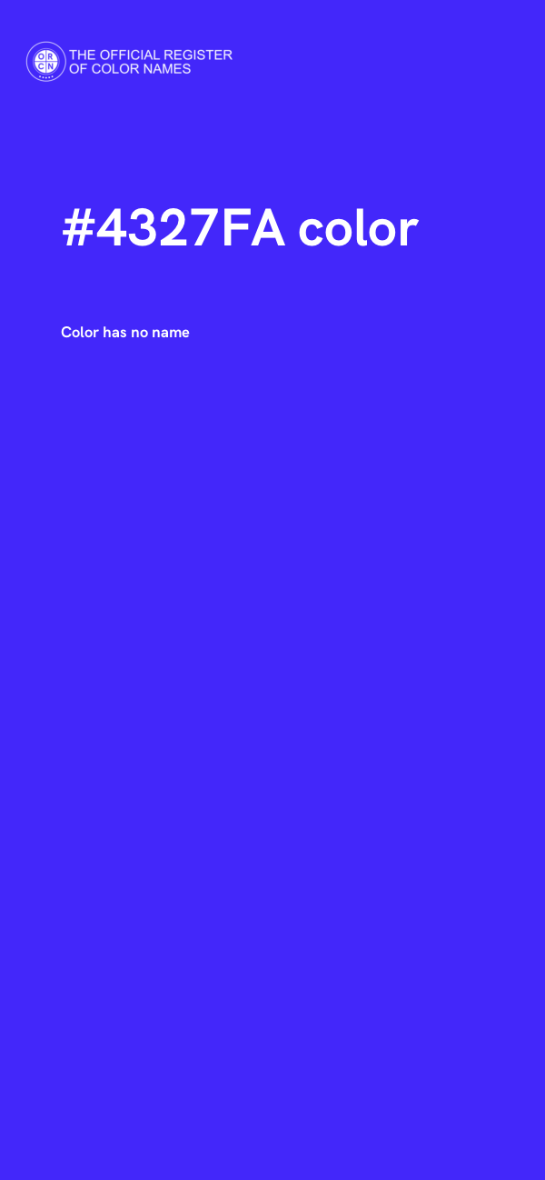 #4327FA color image