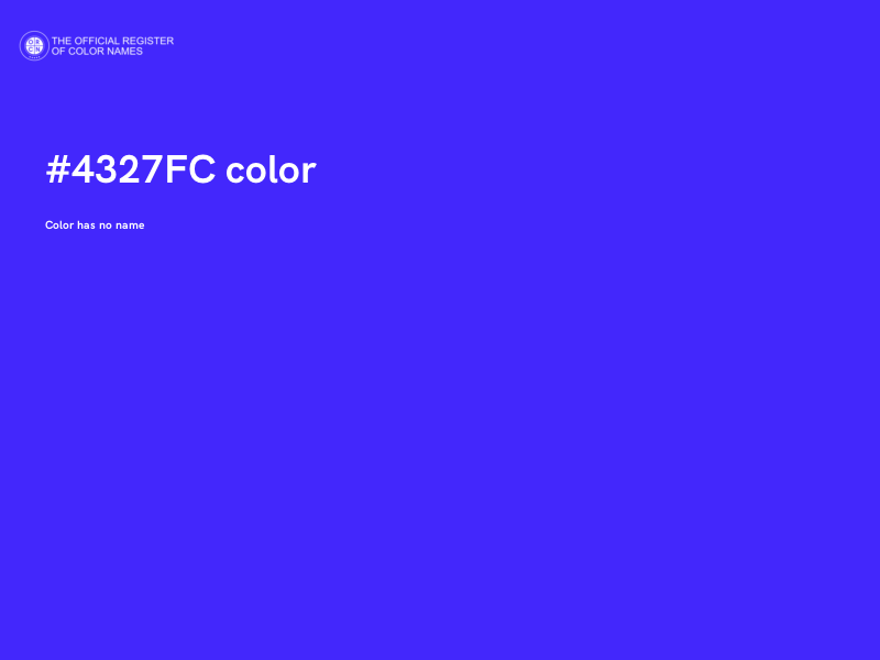 #4327FC color image