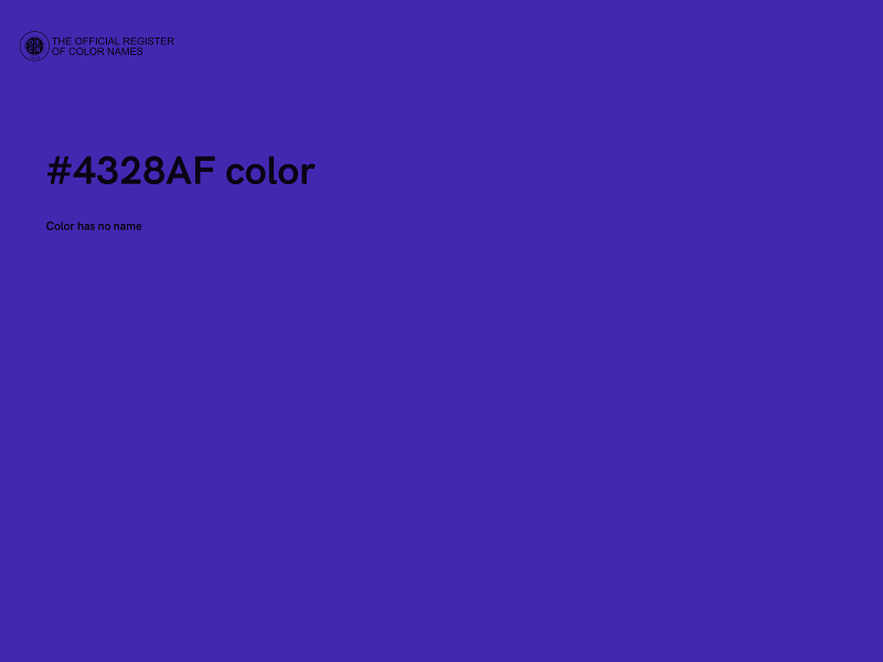#4328AF color image