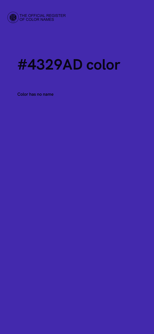 #4329AD color image