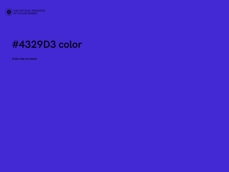 #4329D3 color image