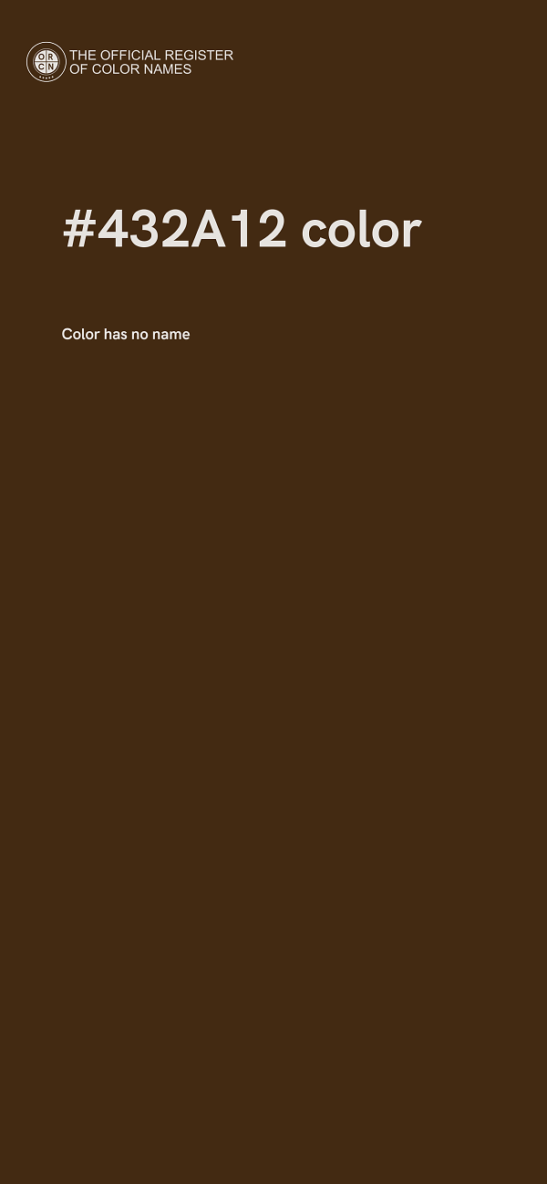 #432A12 color image