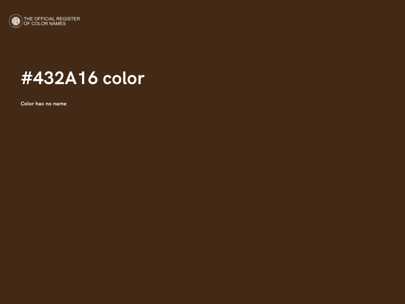 #432A16 color image