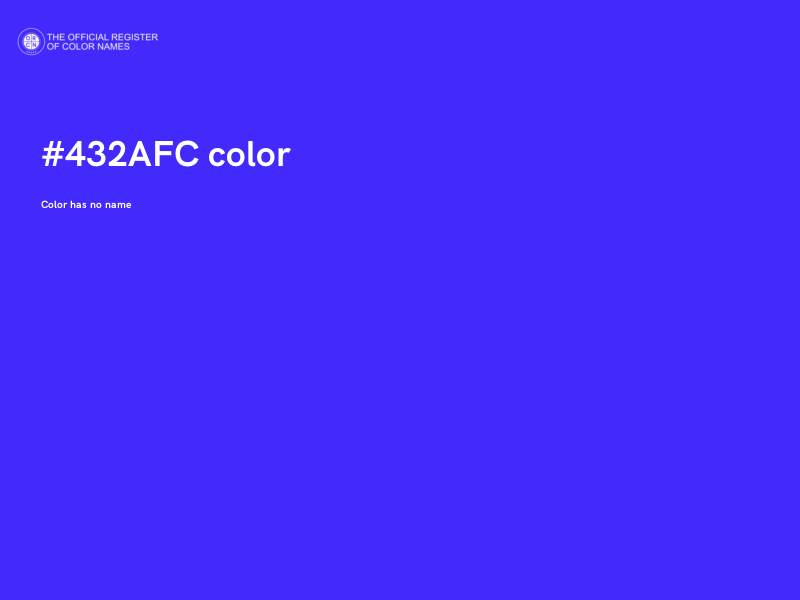 #432AFC color image