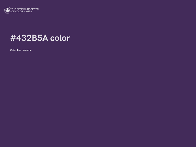 #432B5A color image