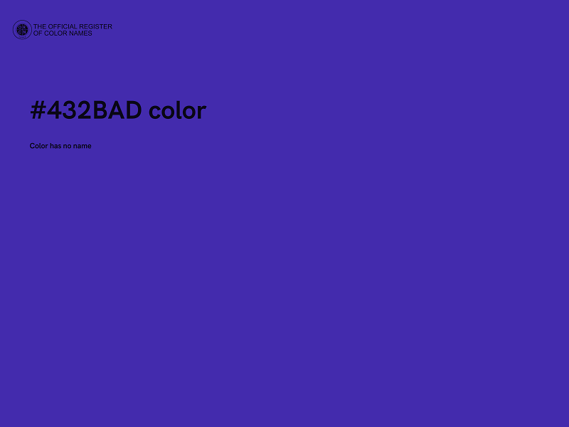 #432BAD color image