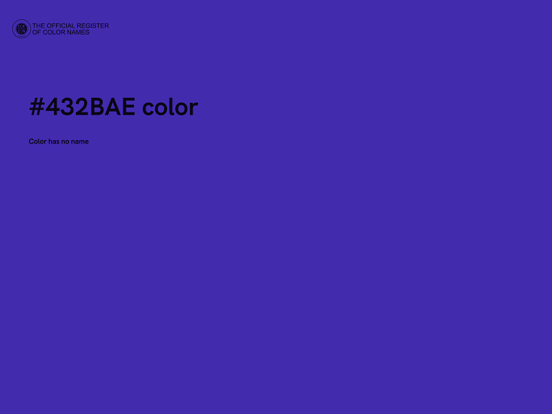 #432BAE color image