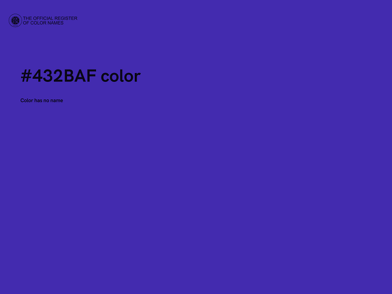 #432BAF color image