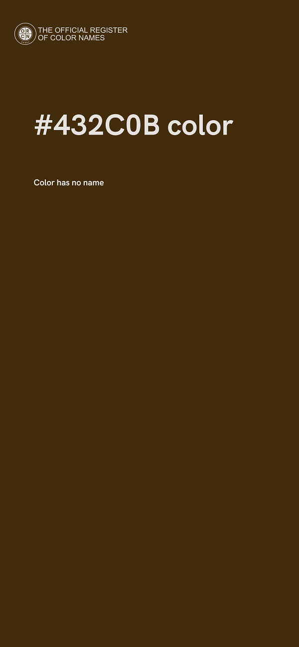 #432C0B color image