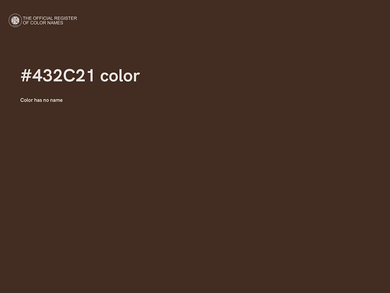 #432C21 color image