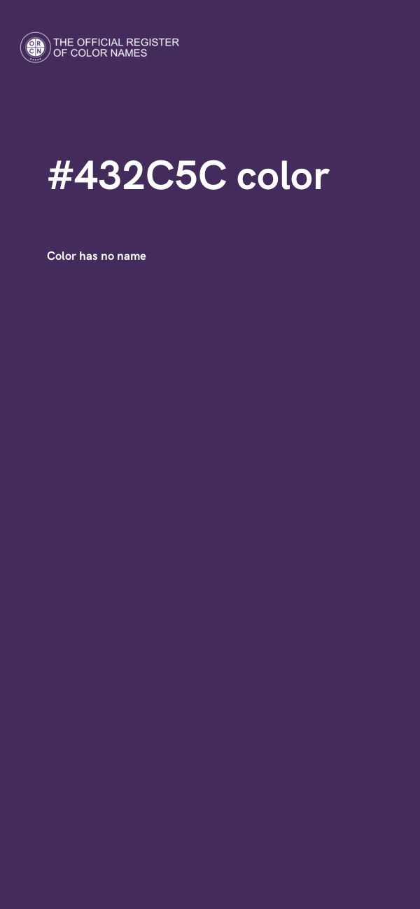 #432C5C color image