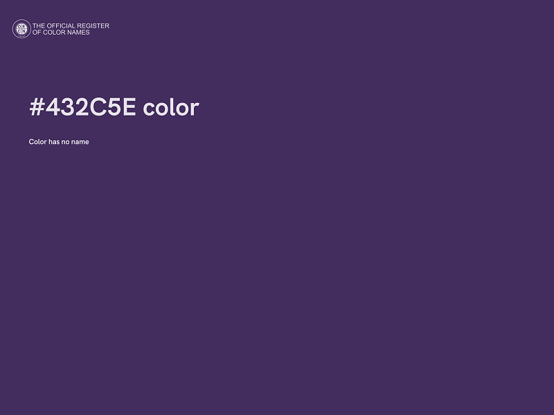 #432C5E color image