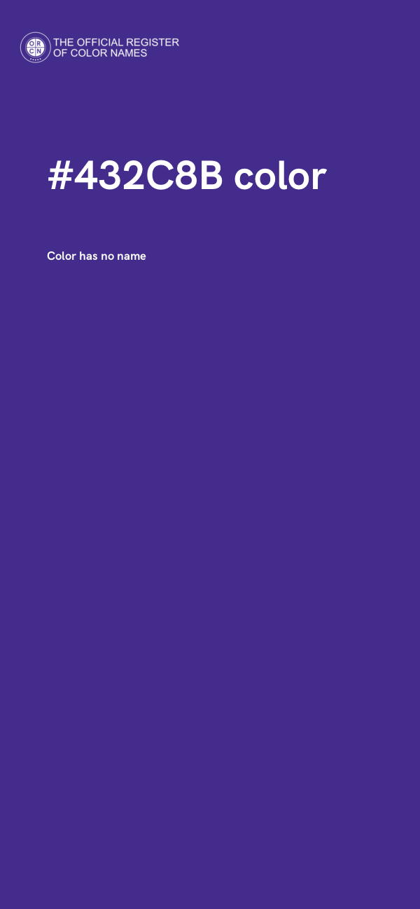 #432C8B color image