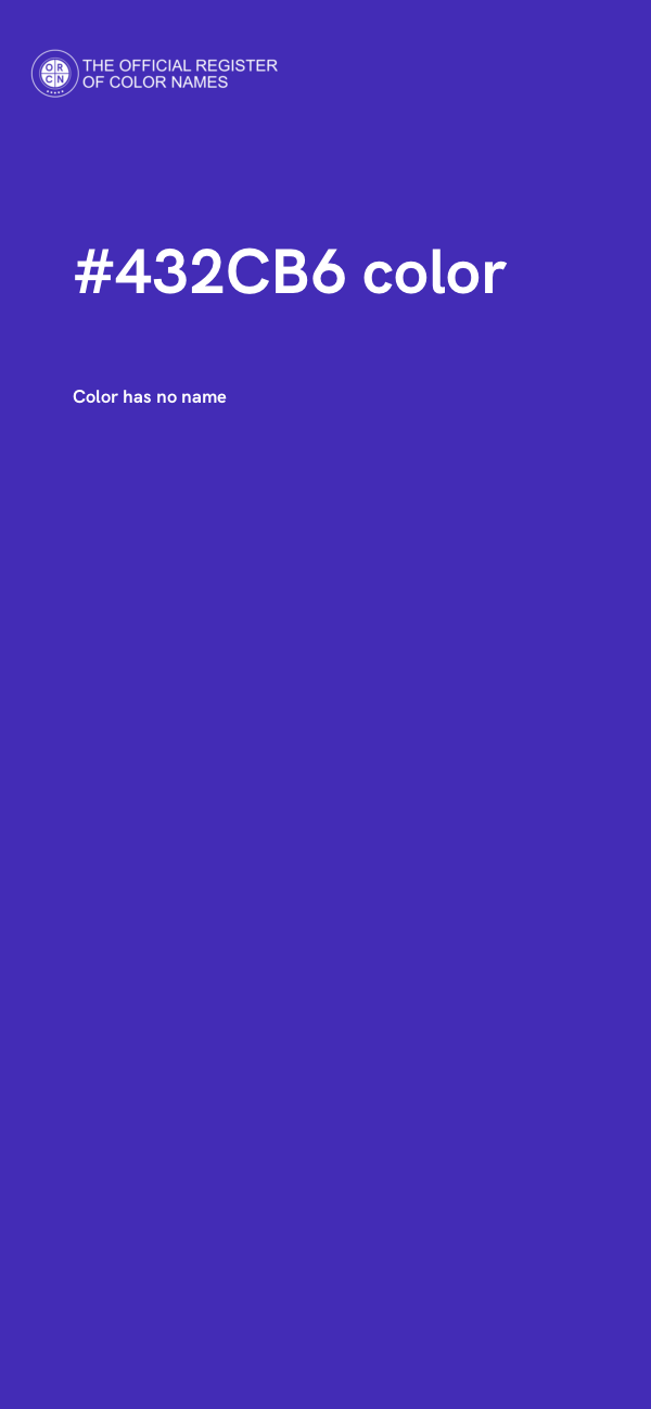 #432CB6 color image