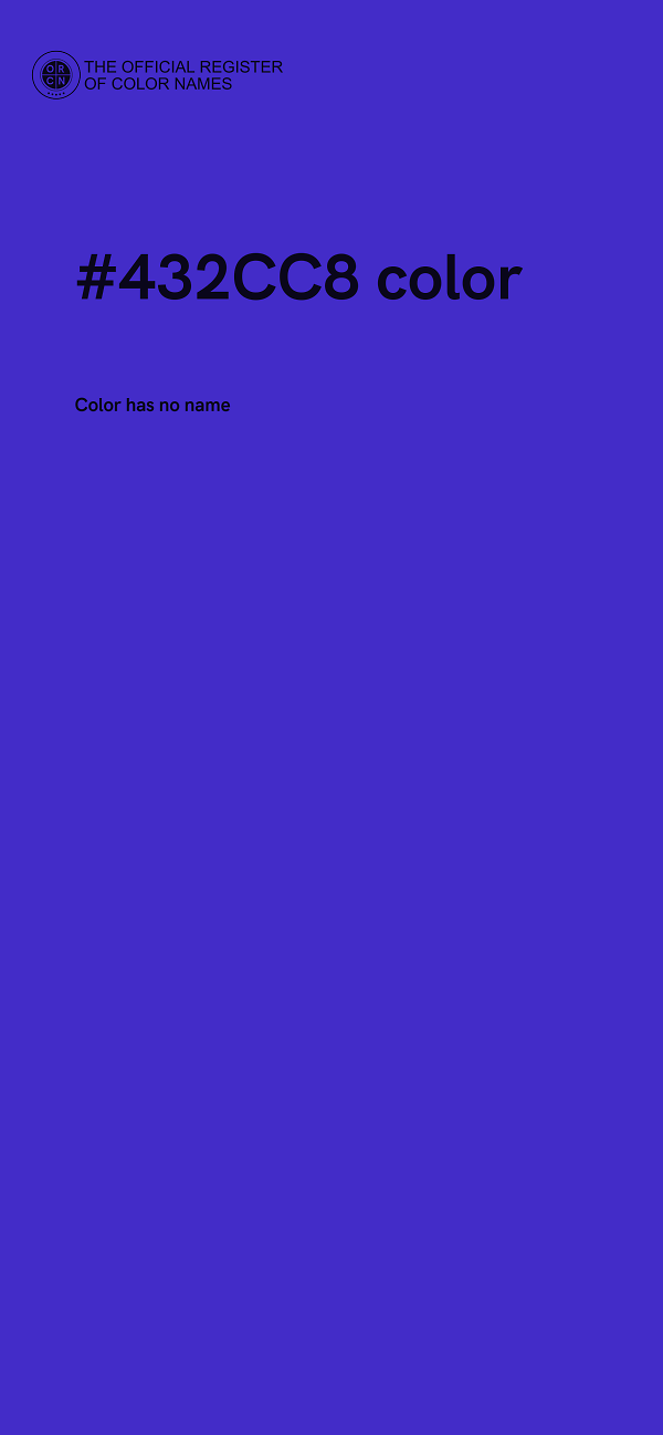 #432CC8 color image