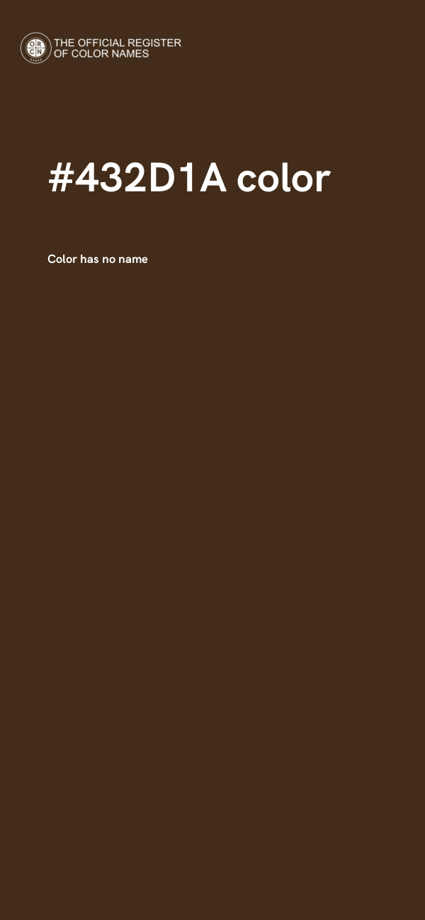 #432D1A color image