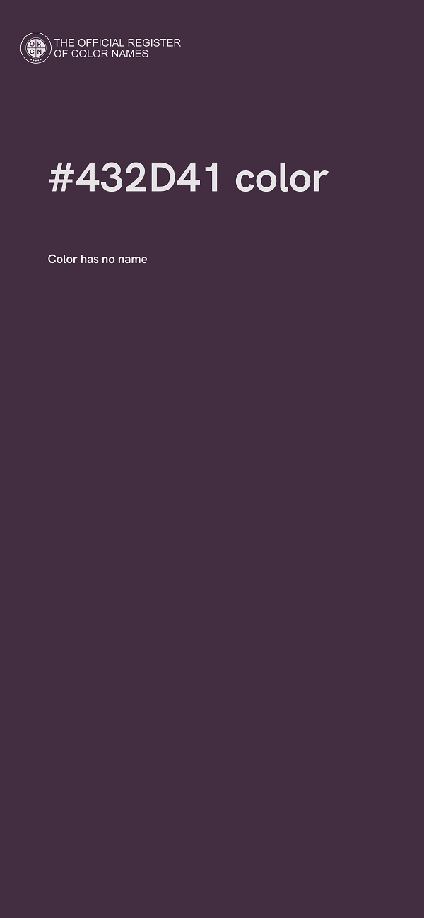 #432D41 color image