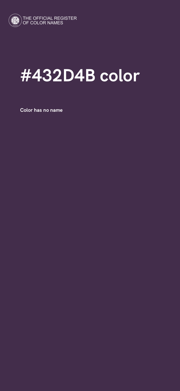 #432D4B color image