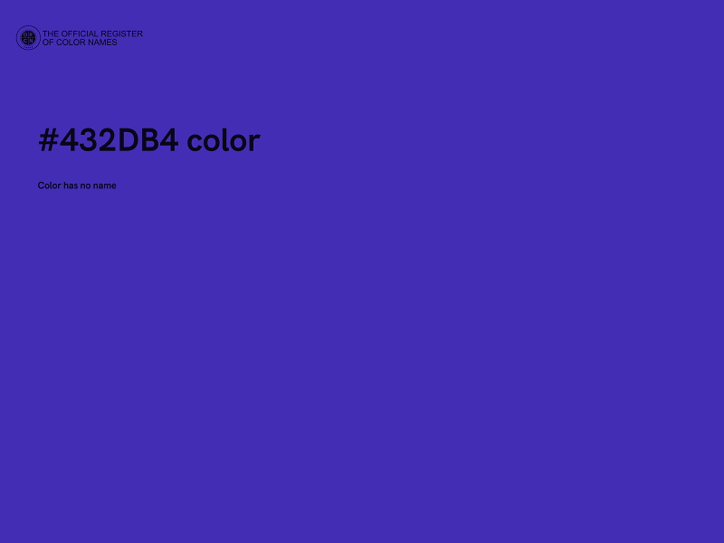 #432DB4 color image