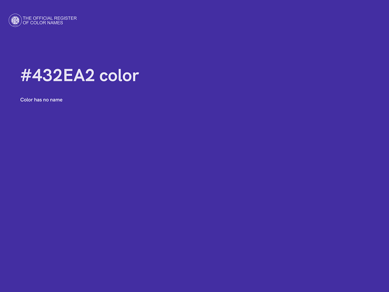#432EA2 color image