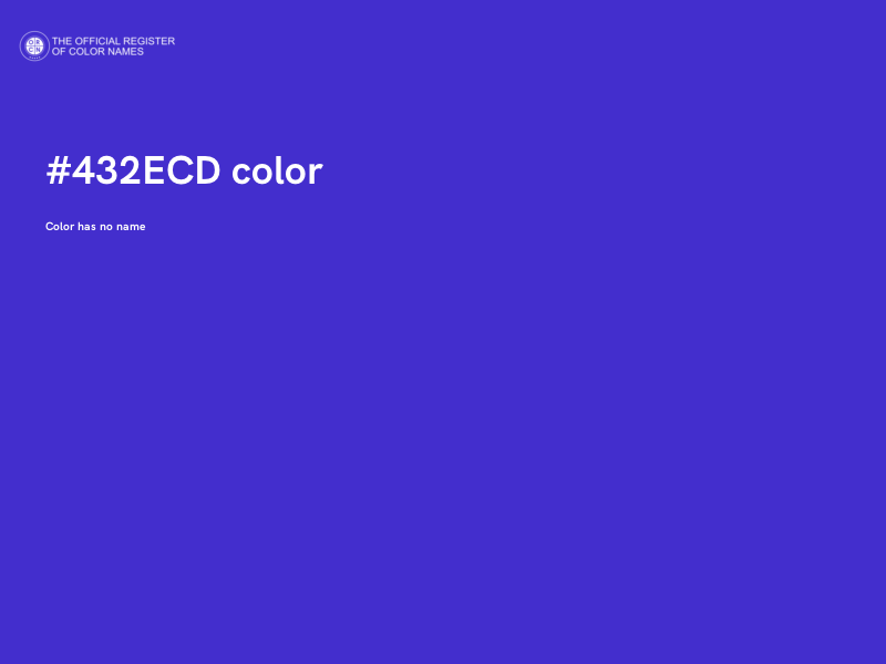 #432ECD color image
