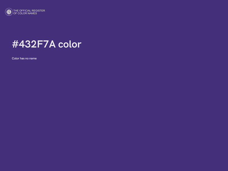 #432F7A color image