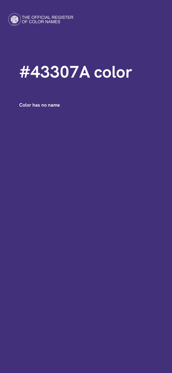 #43307A color image