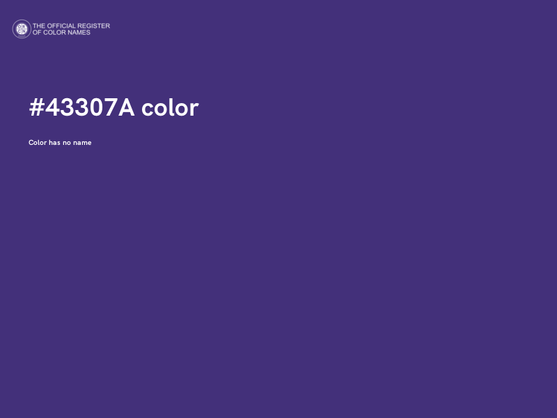 #43307A color image