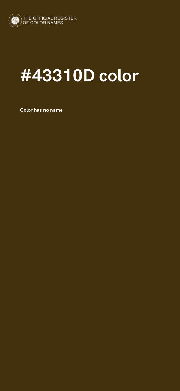 #43310D color image