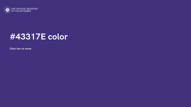 #43317E color image