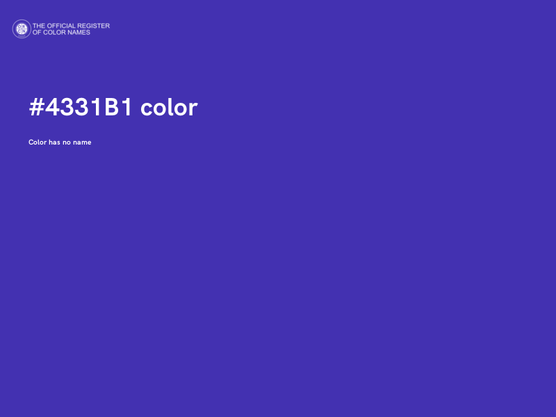 #4331B1 color image