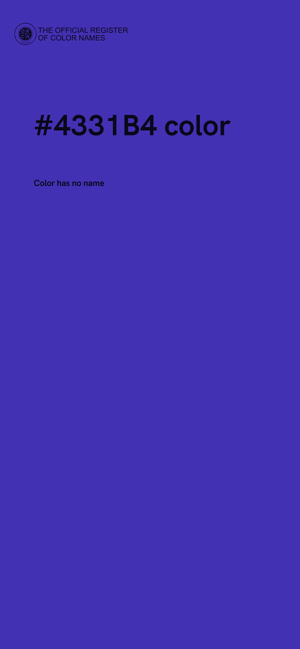 #4331B4 color image