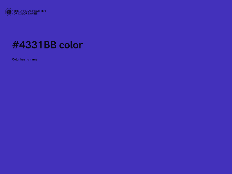 #4331BB color image