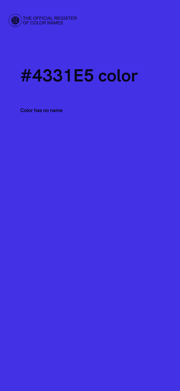 #4331E5 color image
