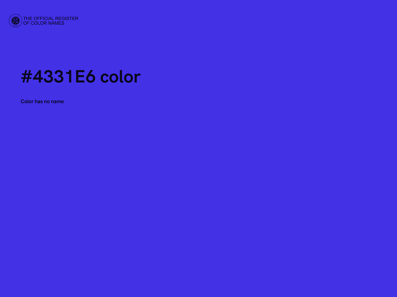 #4331E6 color image