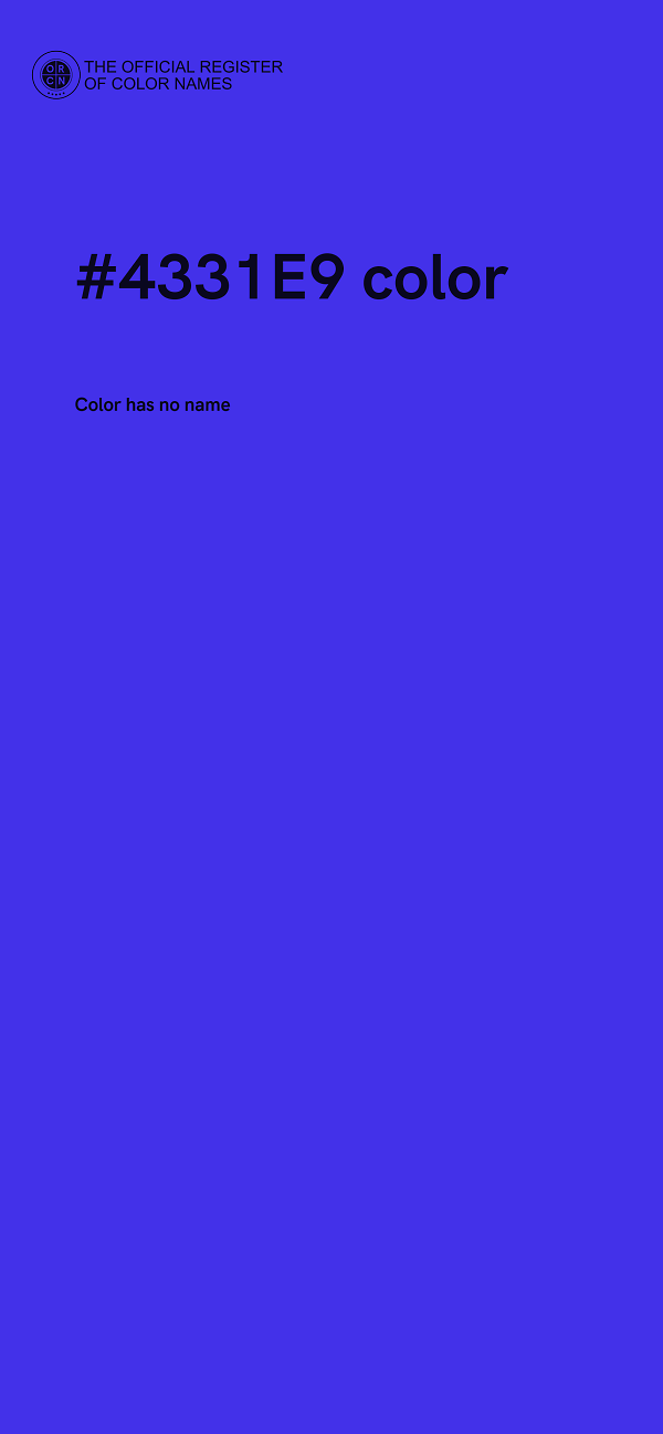 #4331E9 color image