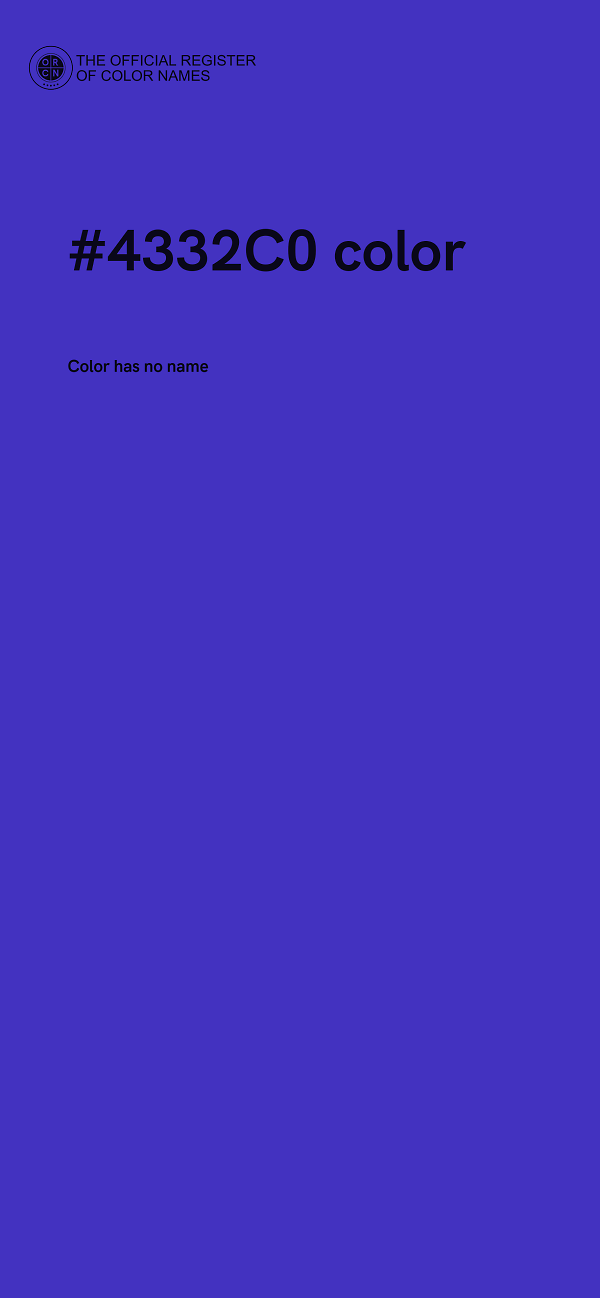 #4332C0 color image