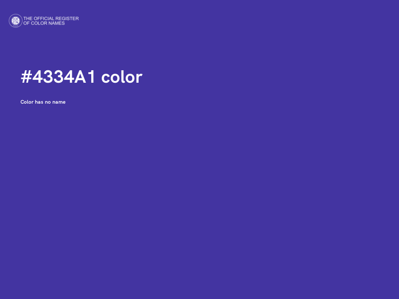 #4334A1 color image