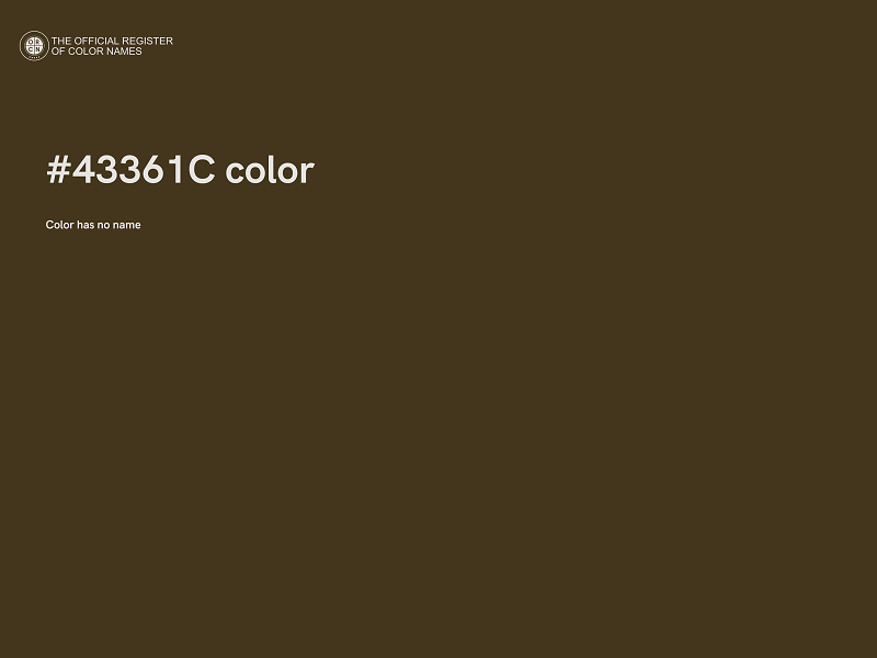 #43361C color image