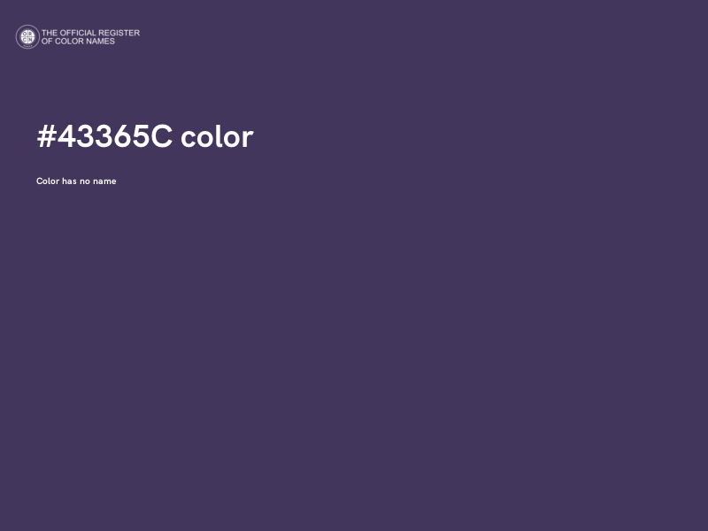 #43365C color image