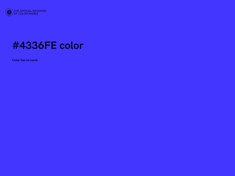 #4336FE color image