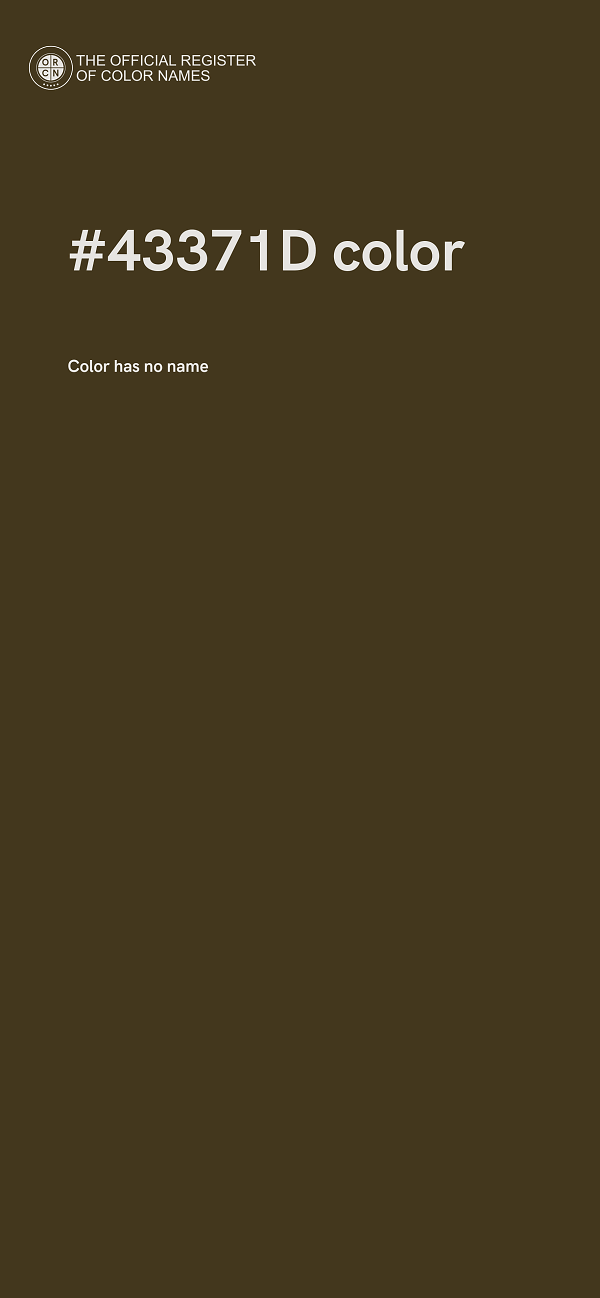 #43371D color image