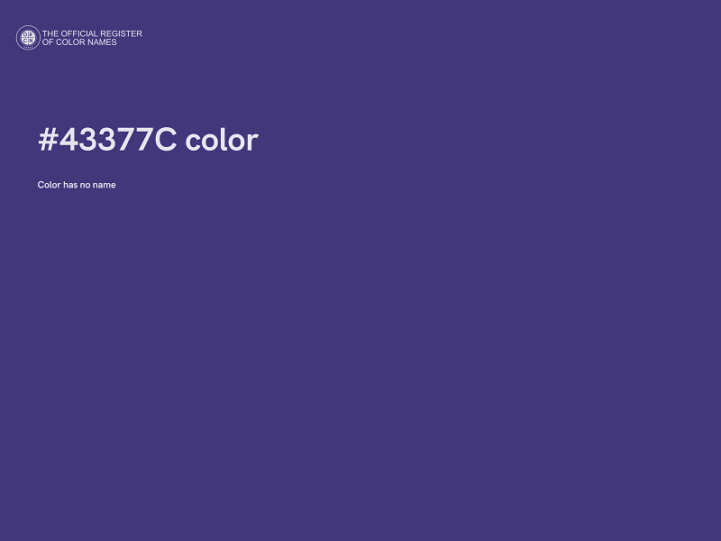 #43377C color image